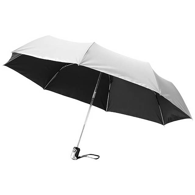 21,5" deštník Alex s automatickým otvíráním/skládáním - stříbrná