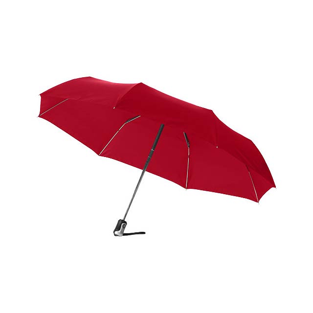 21,5" deštník Alex s automatickým otvíráním/skládáním - transparentní červená