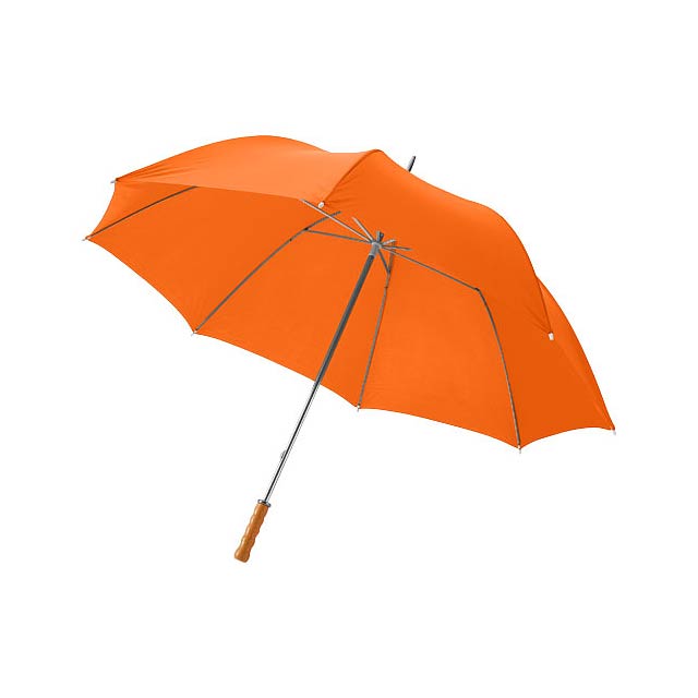 Karl 30" Golfschirm mit Holzgriff - Orange