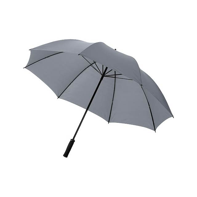 30” golfový deštník Yfke s držadlem z materiálu EVA - šedá