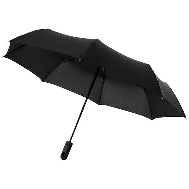 Trav 21.5" foldable auto open/close umbrella - black