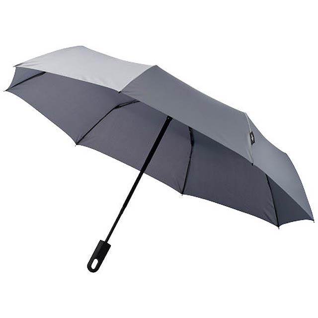 21,5" skládací deštník Traveller s automatickým rozevíráním/skládáním - šedá