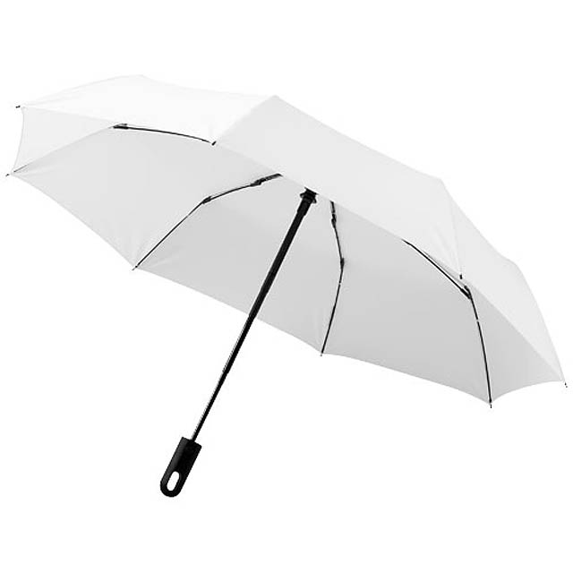 Trojdílný deštník Traveller 21,5" s automatickým rozevíráním a skládáním - biela