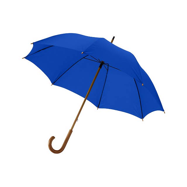 Jova 23" umbrella with wooden shaft and handle - blue