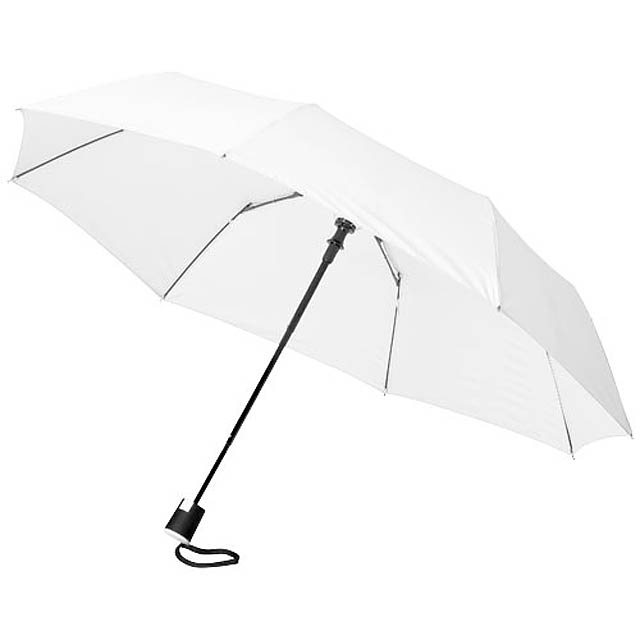 Skládací deštník Wali 21" s automatickým otvíráním - bílá