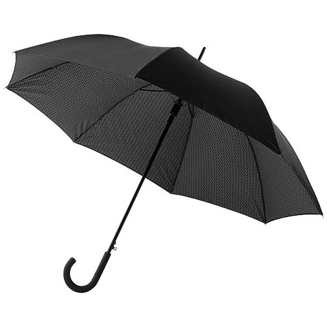 Cardew 27" double-layered auto open umbrella - black
