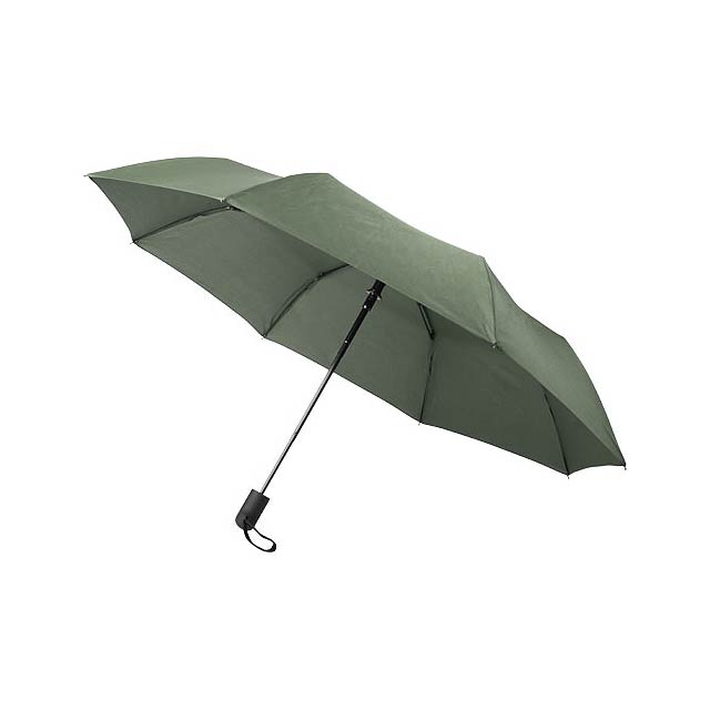 Gisele 21" heathered auto open umbrella - green