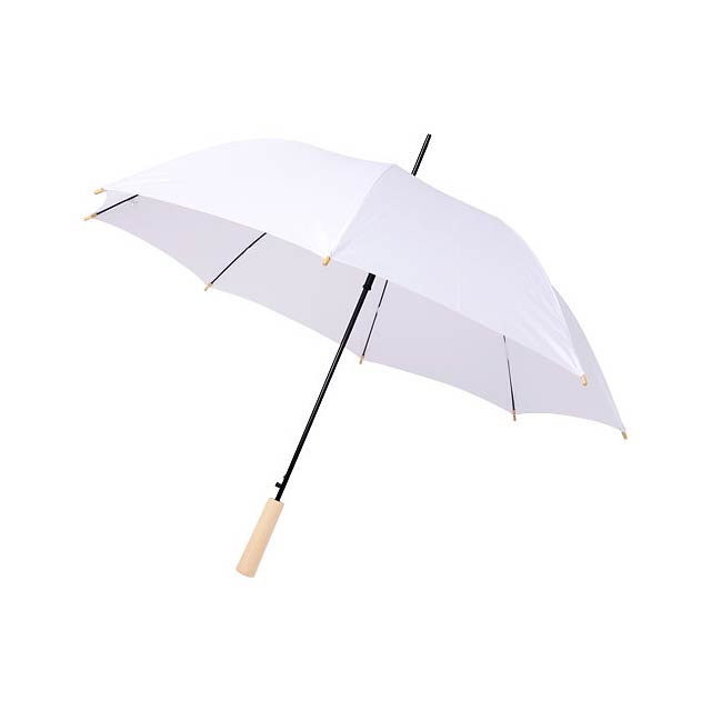 Alina 23" auto open recycled PET umbrella - white