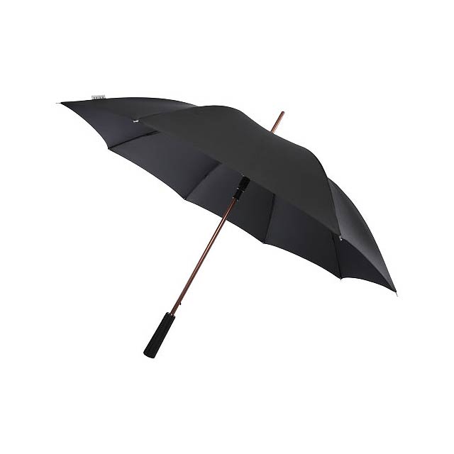 23" deštník Pasadena s automatickým otevíráním a hliníkovou tyčí - zlatá
