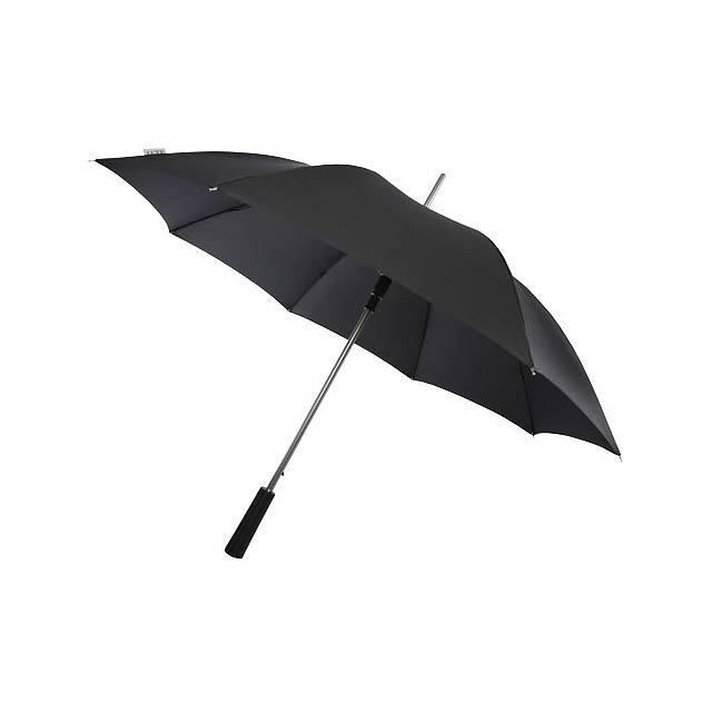 23" deštník Pasadena s automatickým otevíráním a hliníkovou tyčí - stříbrná