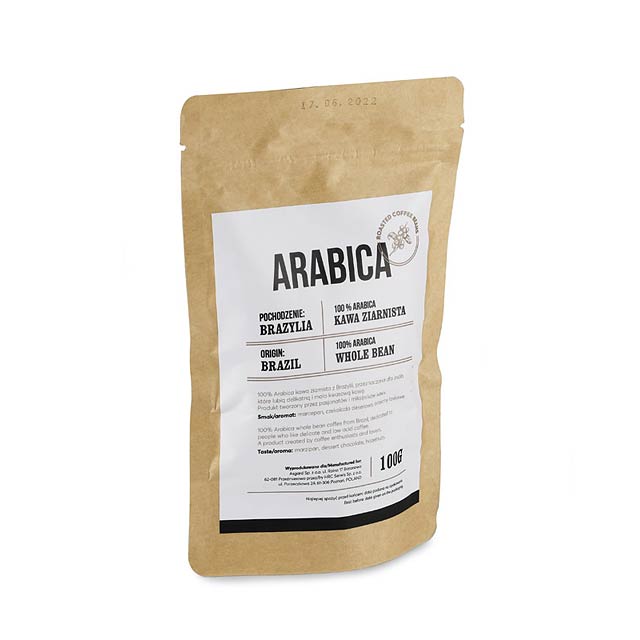 Kávová zrna ARABICA - hnědá