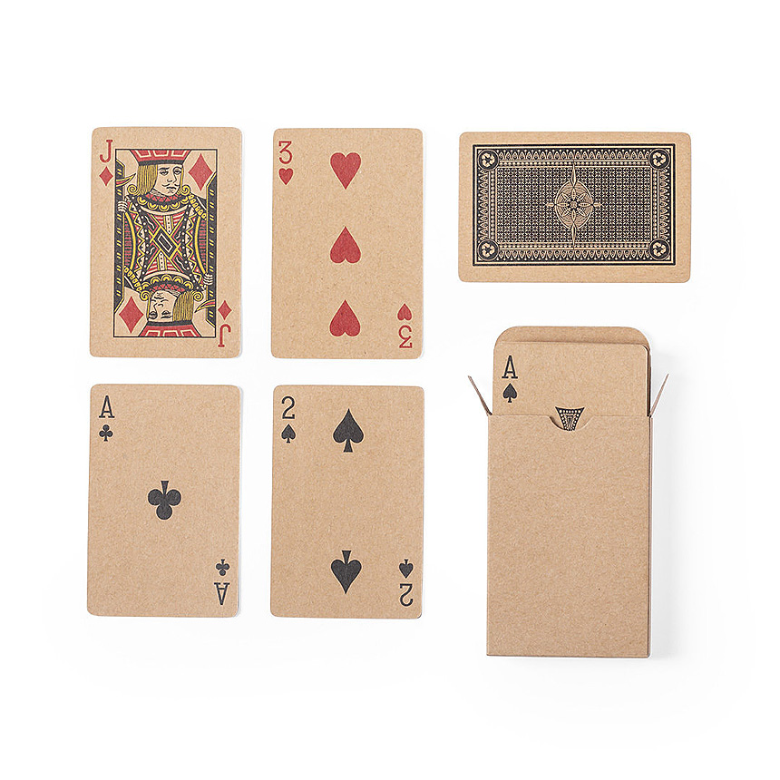 Trebol - Hrací karty pro poker - hnědá