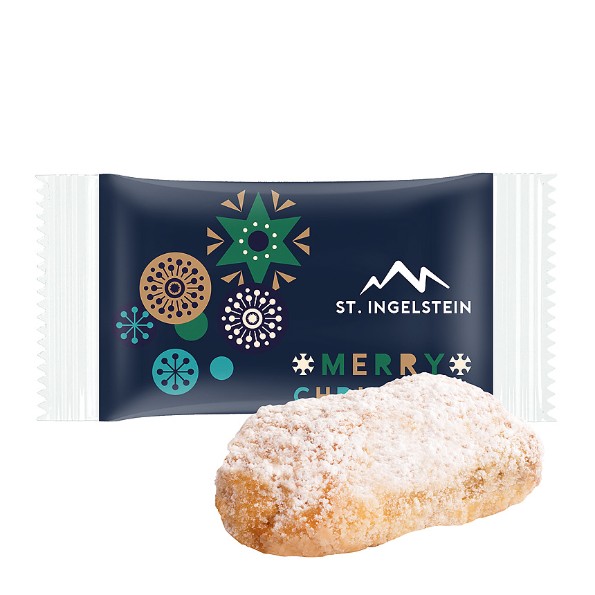 Stollen confectionery with finest marzipan, foil white - 
