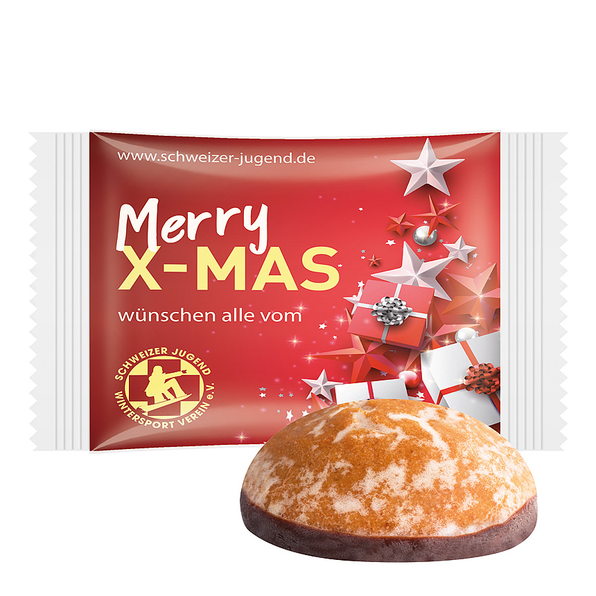 Gingerbread mini, foil white - 