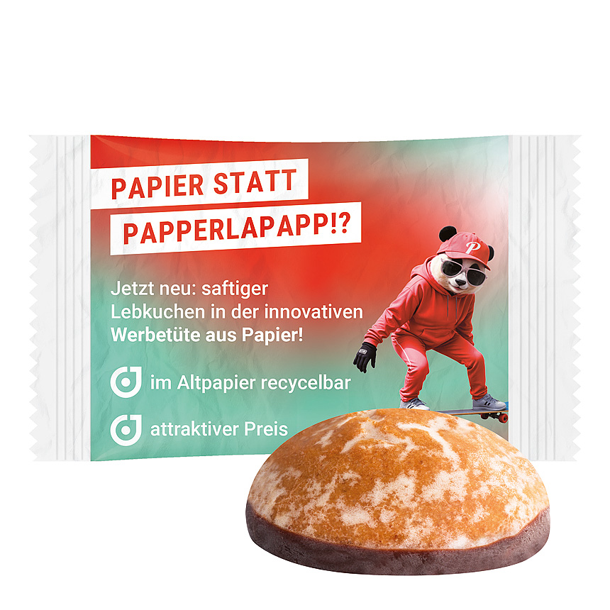 Gingerbread mini, recyclable PaperPlus Pro white - 