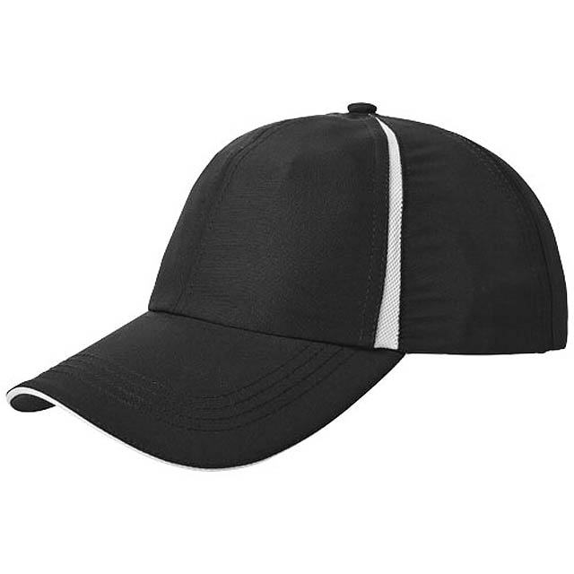 Momentum 6-panel cool fit sandwich cap - black