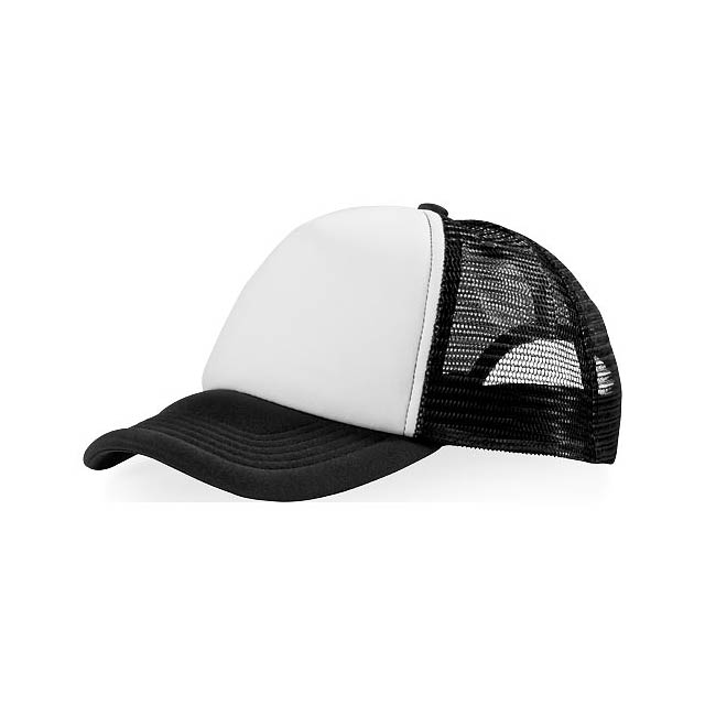 Trucker 5 panel cap - black