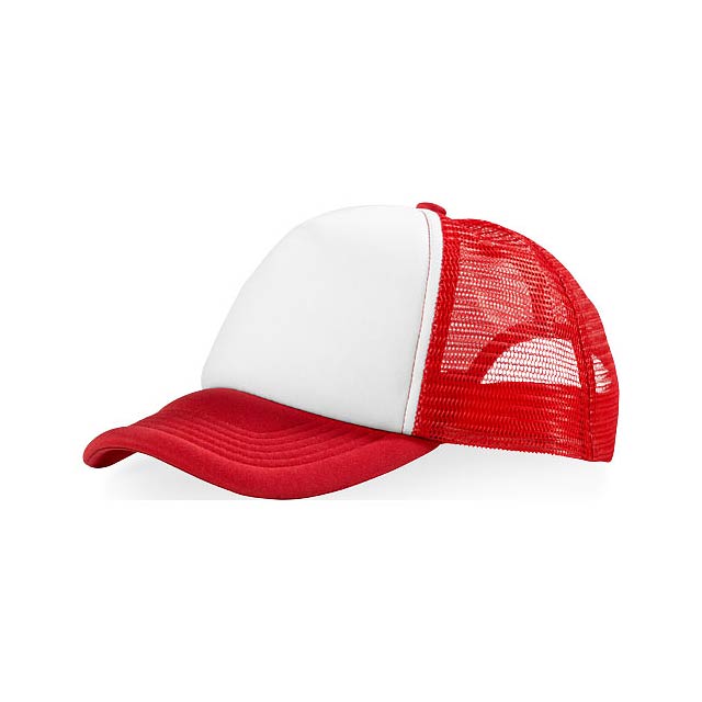 Trucker 5 panel cap - red