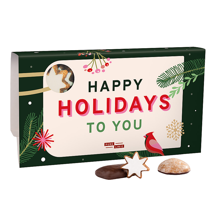 Haeberelein-Metzger gingerbread selection in promotional case - 