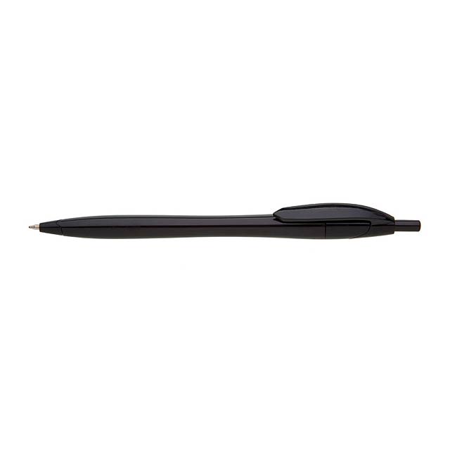 EASO DARK plastové kuličkové pero - čierna