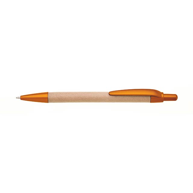 VIRON METALIC paper ballpoint pen - orange