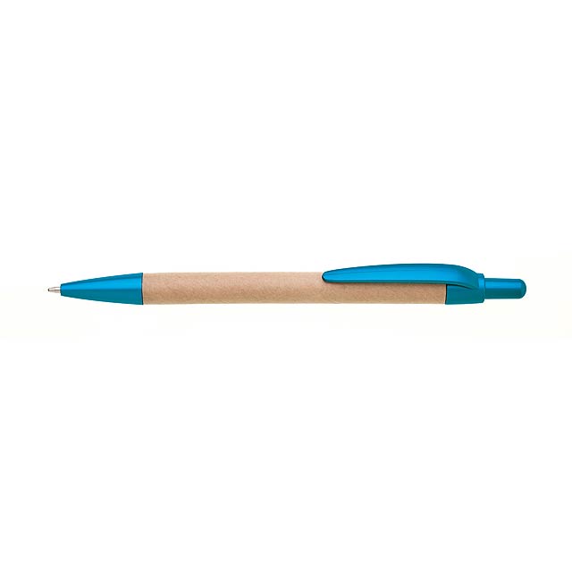 VIRON METALIC paper ballpoint pen - turquoise