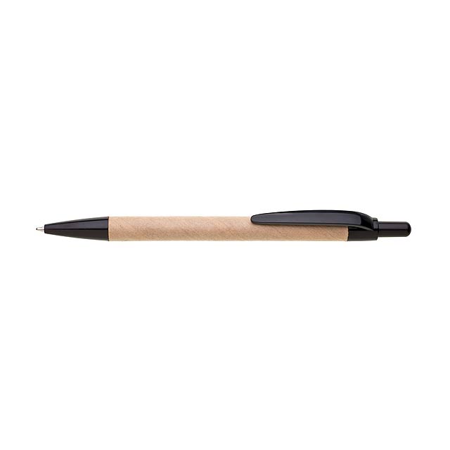 VIRON METALIC paper ballpoint pen - black