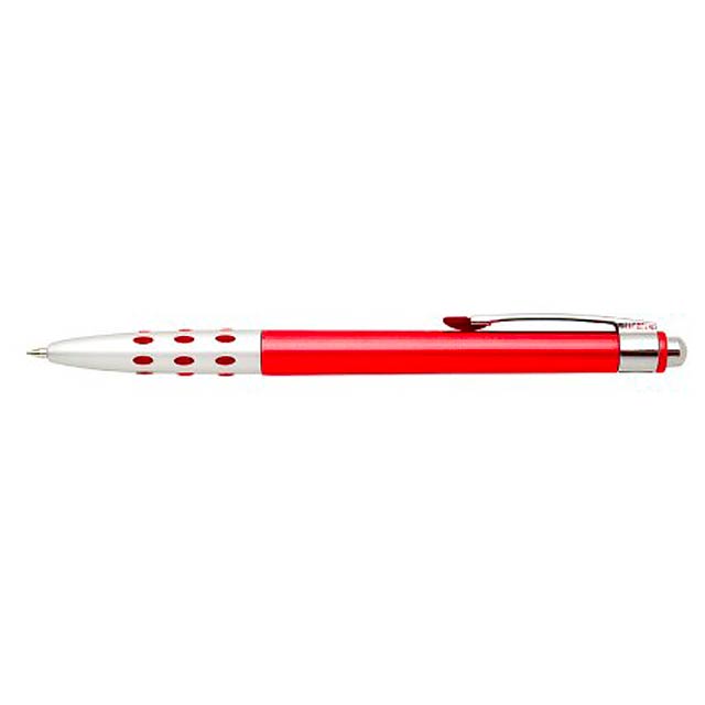 BAONE plastové kuličkové pero - červená