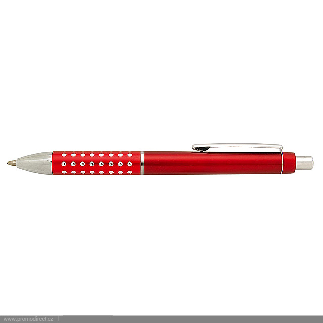 BLERA plastové kuličkové pero - červená