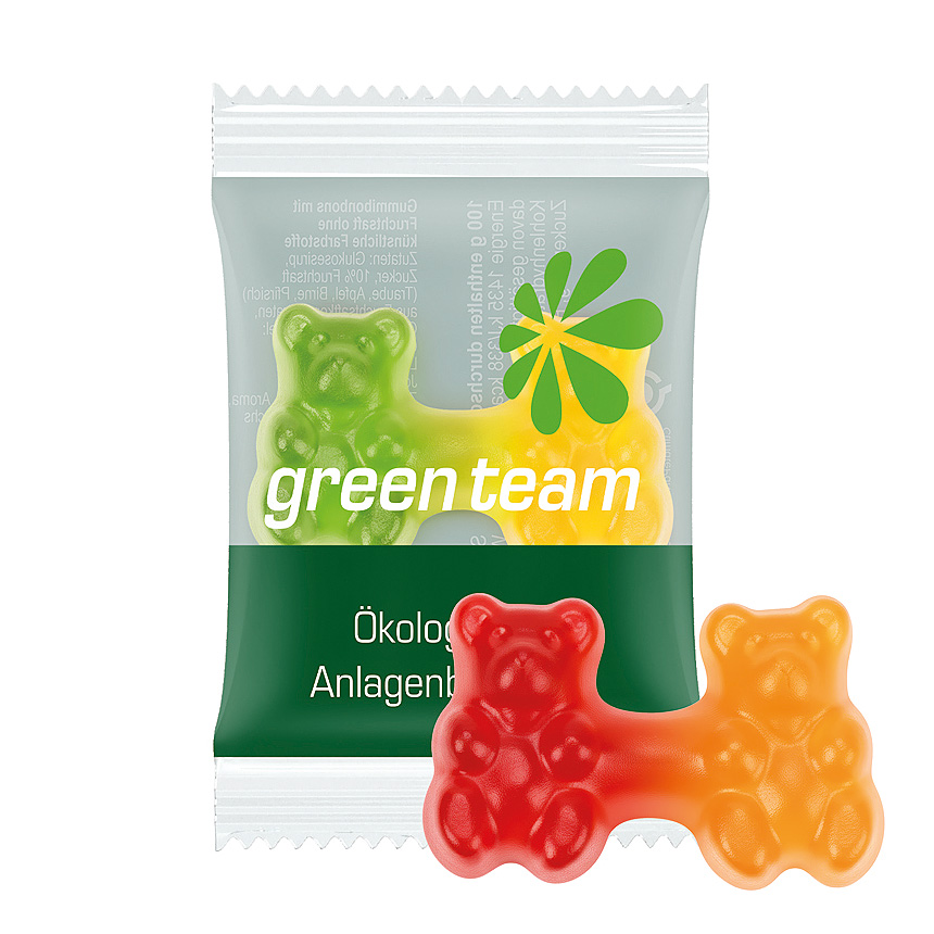 Trolli team jelly bears, compostable foil transparent - transparent Trolli team jelly bears, compostable foil transparent - transparent