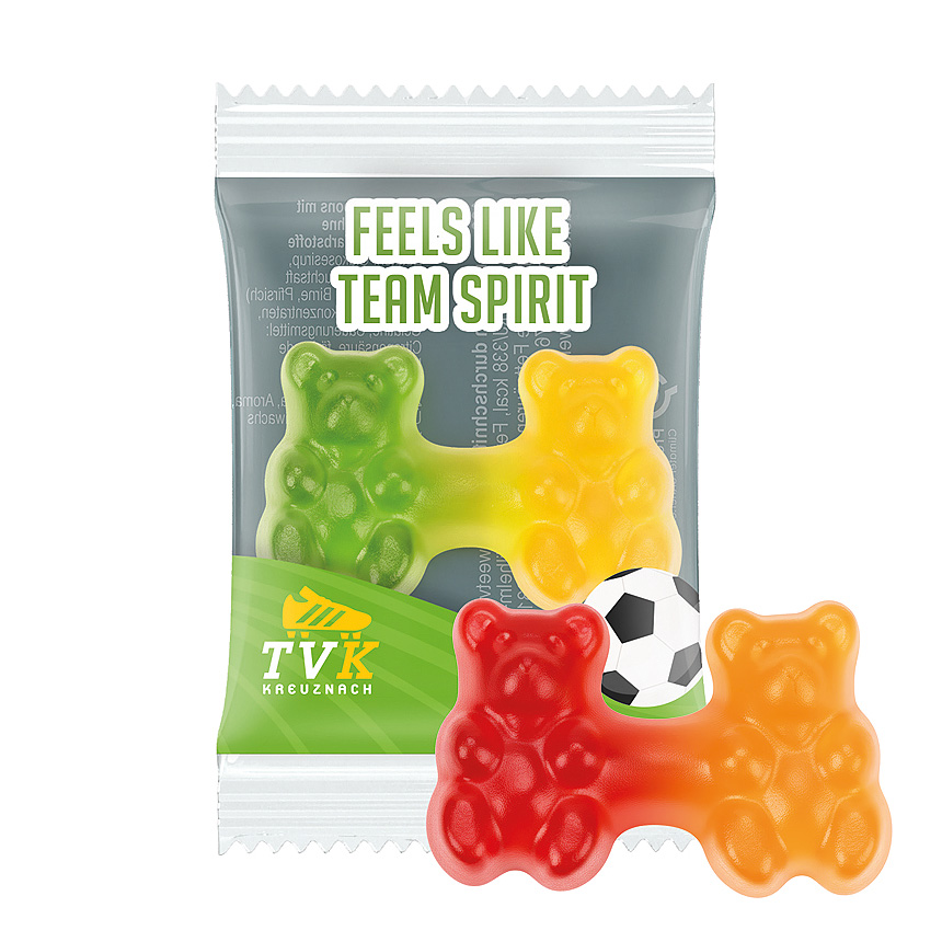 Trolli gumoví medvídci team, průhledná fólie - transparentní Trolli gumoví medvídci team, průhledná fólie - transparentní