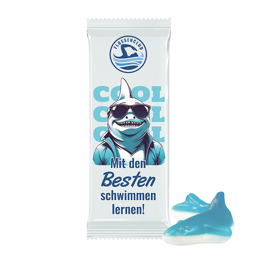 Trolli jelly gum single "shark", foil white - bílá Trolli jelly gum single "shark", foil white - bílá