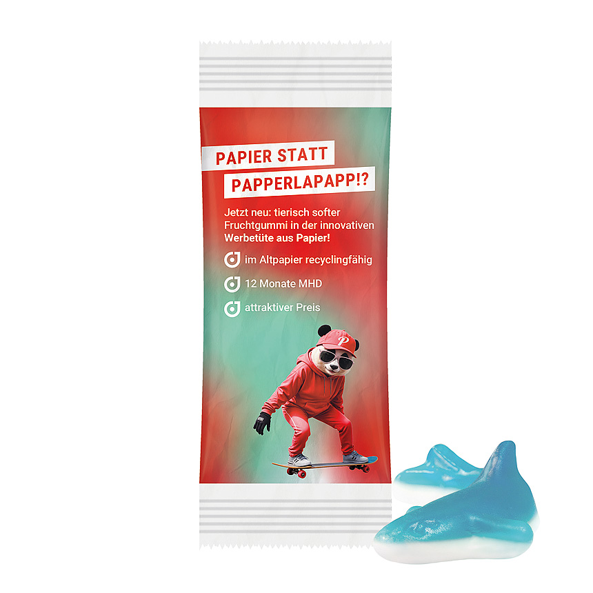 Trolli jelly gum single "shark", recycable PaperPlus Pro white - bílá Trolli jelly gum single "shark", recycable PaperPlus Pro white - bílá