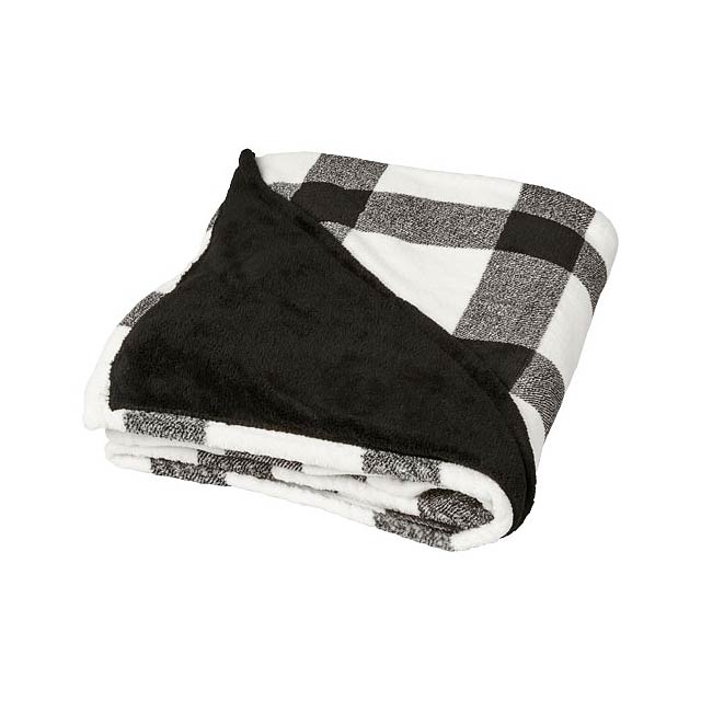 Buffalo ultra plush plaid blanket - white