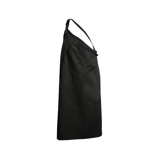 Andria asymmetric apron - black