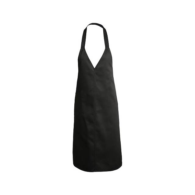 Verona v-neck apron - black