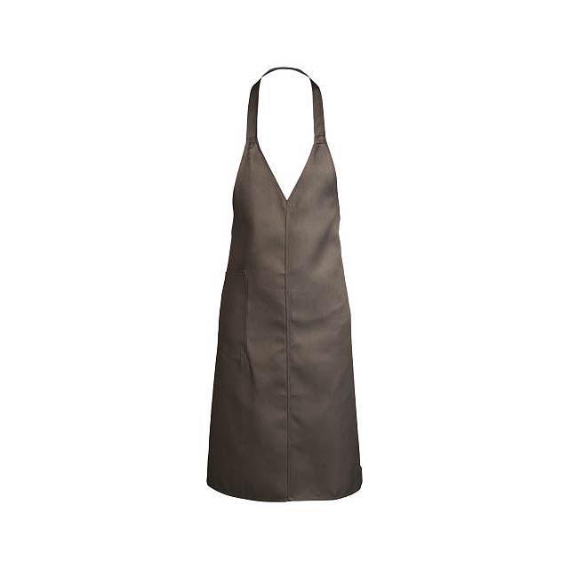 Verona v-neck apron - grey