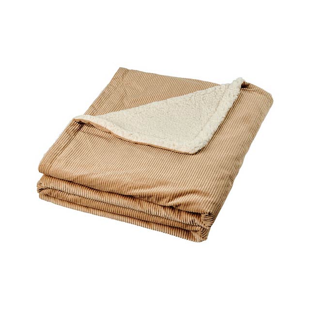 Cosie Kordsamt Sherpa-Decke - Beige