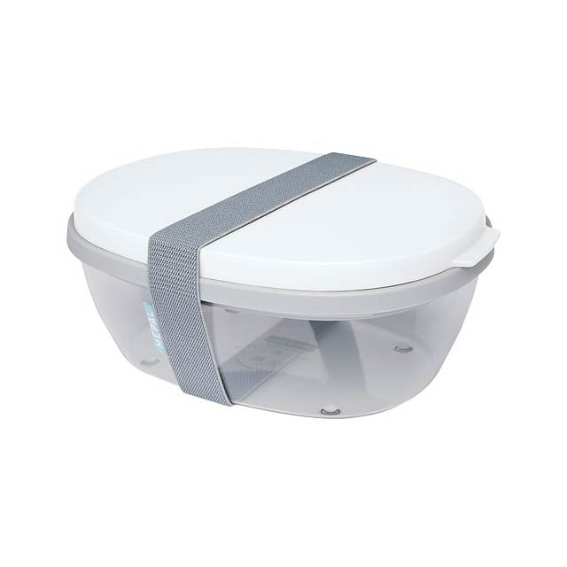 Ellipse salad box - white