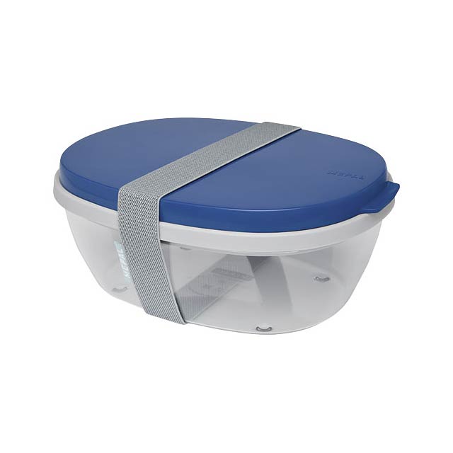 Ellipse salad box - blue