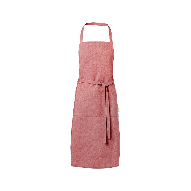 Pheebs 200 g/m² recycled cotton apron - red