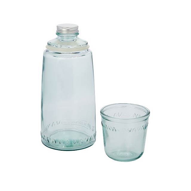 Vient 2-piece recycled glass set - transparent