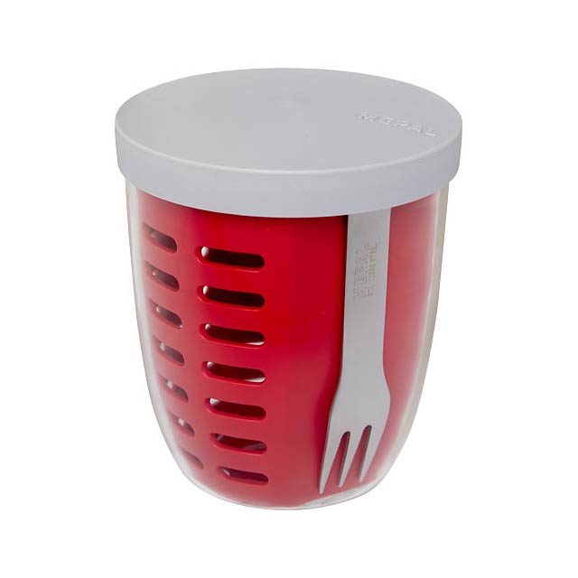 Ellipse fruit & veggie pot - transparent red