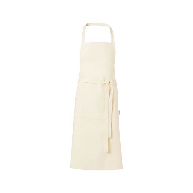 Orissa 200 g/m2 GOTS organic cotton apron - beige