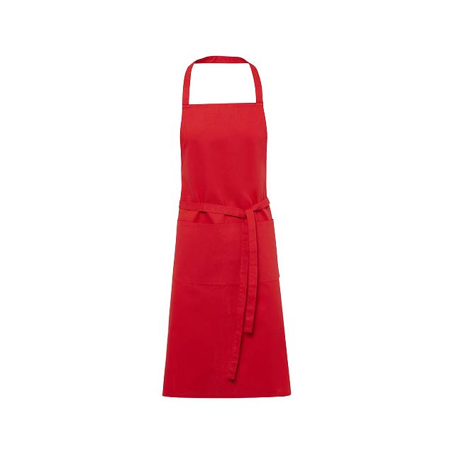 Orissa 200 g/m2 GOTS organic cotton apron - transparent red