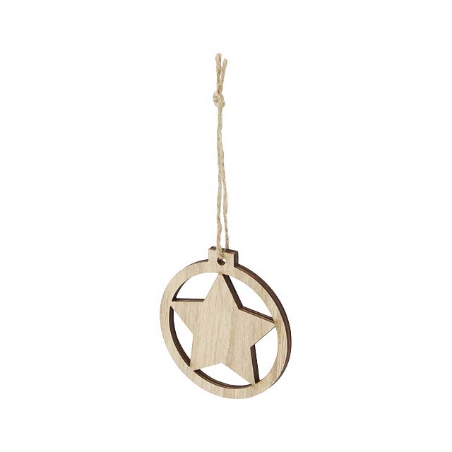 Natall wooden star ornament - wood