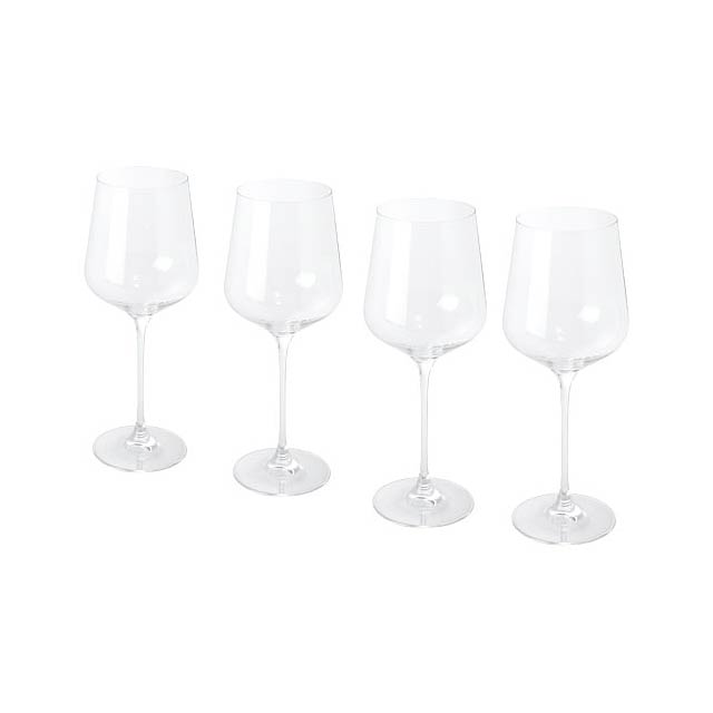 Geada 4-piece red wine glass set - transparent