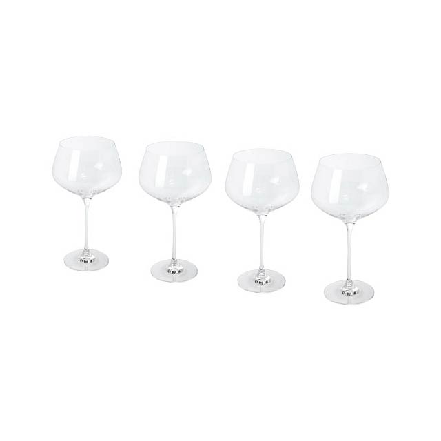 Garoa 4-piece gin glass set - transparent