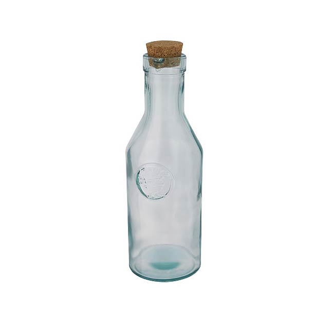 Karafa z recyklovaného skla s korkovým víkem Fresqui - transparentní