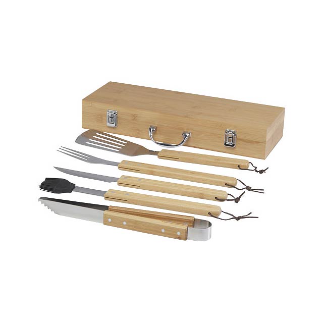 Churras 5-piece BBQ set - wood